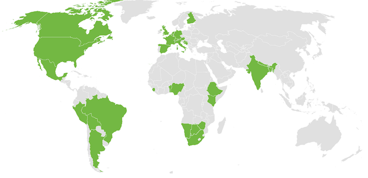 Clickable PlanAdapt Fellow Map